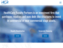 Tablet Screenshot of healthcareroyalty.com